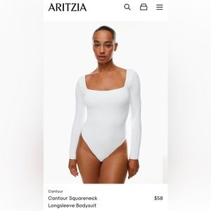 Babaton Contour Square Neck Bodysuit (XS)